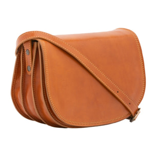 Borsa a tracolla da donna - Modello False - Vera pelle - 24.0 x 17.0 x 11.0 cm