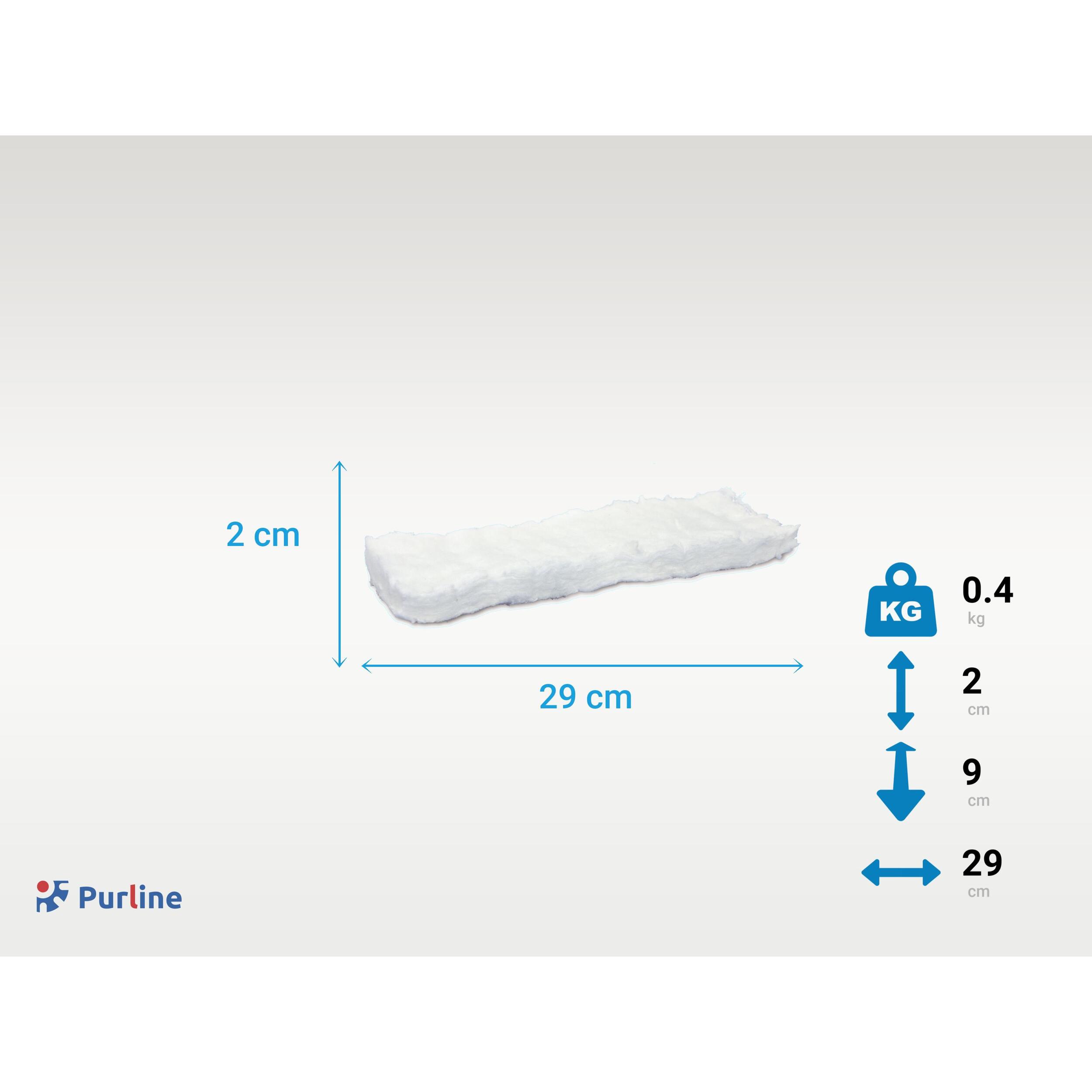 Fibre céramique 29x9cm pour cheminées à l'éthanol