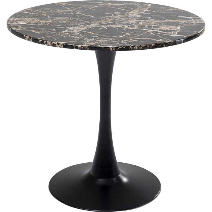 Table Schickeria effet marbre noir Kare Design