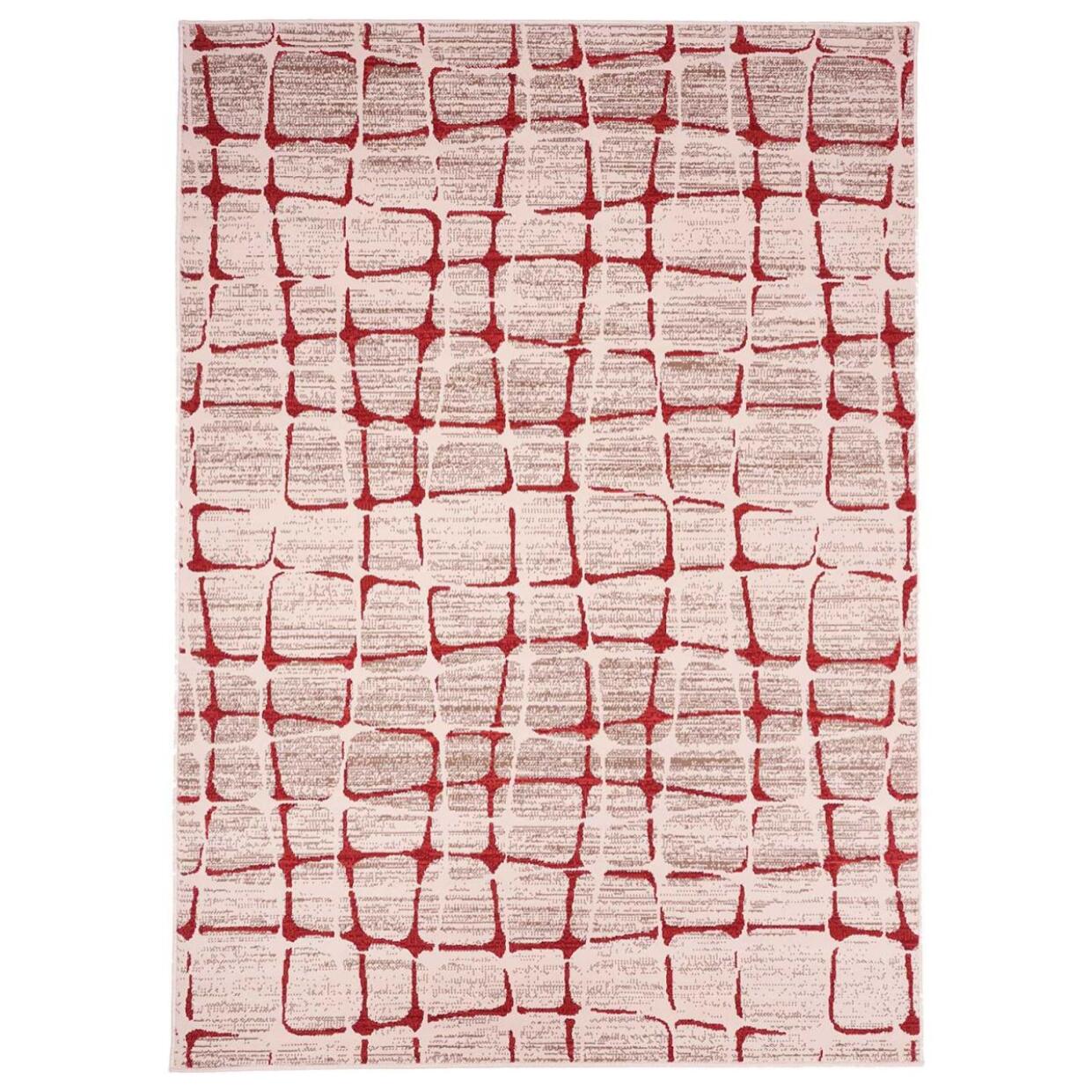 Tapis salon et chambre tissé motif géométrique MOFA