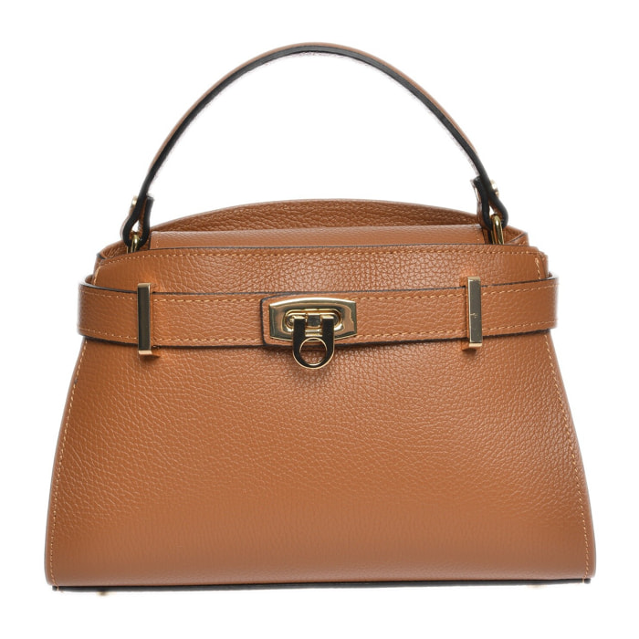 Borsa a mano Anna Luchini Cammello