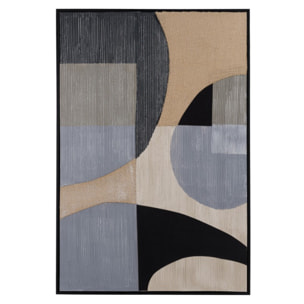 HOMER - Décoration murale 83x123cm formes abstraites n°1, cadre noir