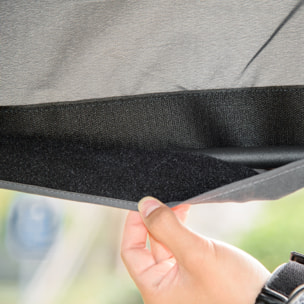 Columpio de Jardín Exterior de 2 Plazas, Balancín de Jardín Exterior con Techo Ajustable, Marco de Acero, Asientos de Textilene, para Balcón Terraza, Carga 220 kg, 140x118x162 cm, Gris Oscuro