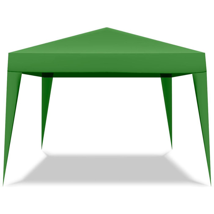 Gazebo richiudibile 3x3 pieghevole a fisarmonica automatico mercato tenda con sacca colore verde