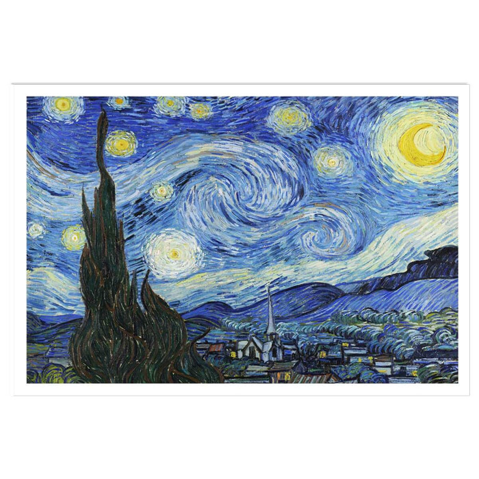 Poster La nuit étoilée - Vincent Van Gogh Affiche seule