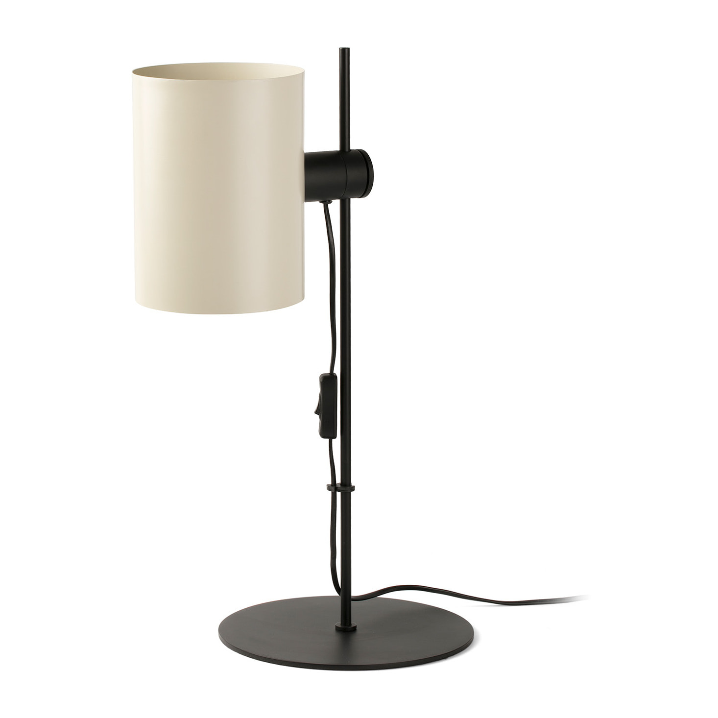 GUADALUPE Lampe de table noire/beige