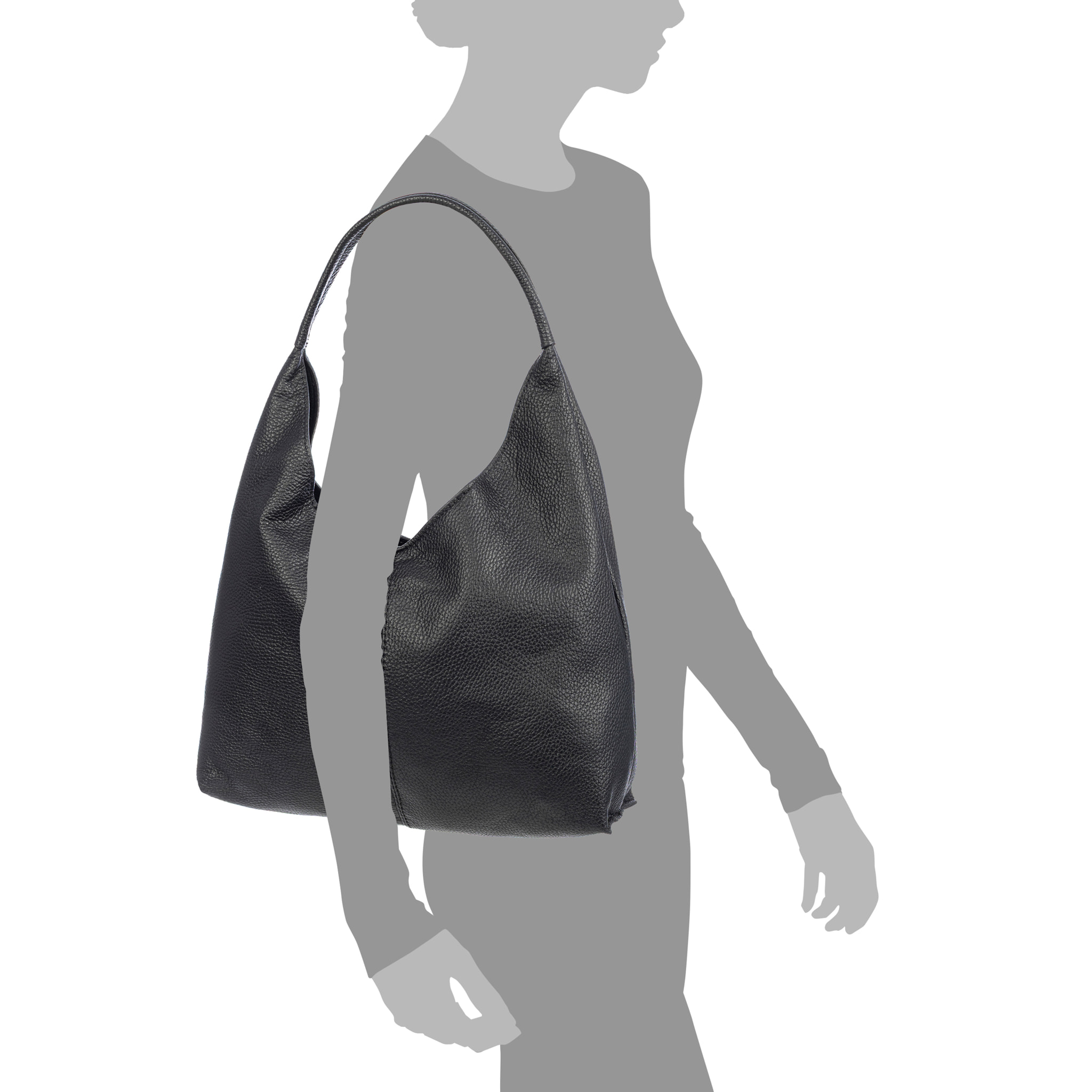 Bagni bolso de hombro mujer. Piel auténtica Dollaro.