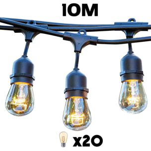 Guirlande MAFY 20 ampoules E27 10M