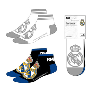 Pack Calcetines Tobillero Real Madrid Talla Talla única