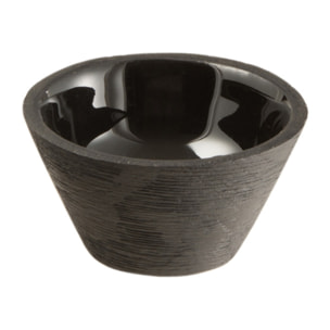 J-Line bol - bois - noir - small - 2 pièces