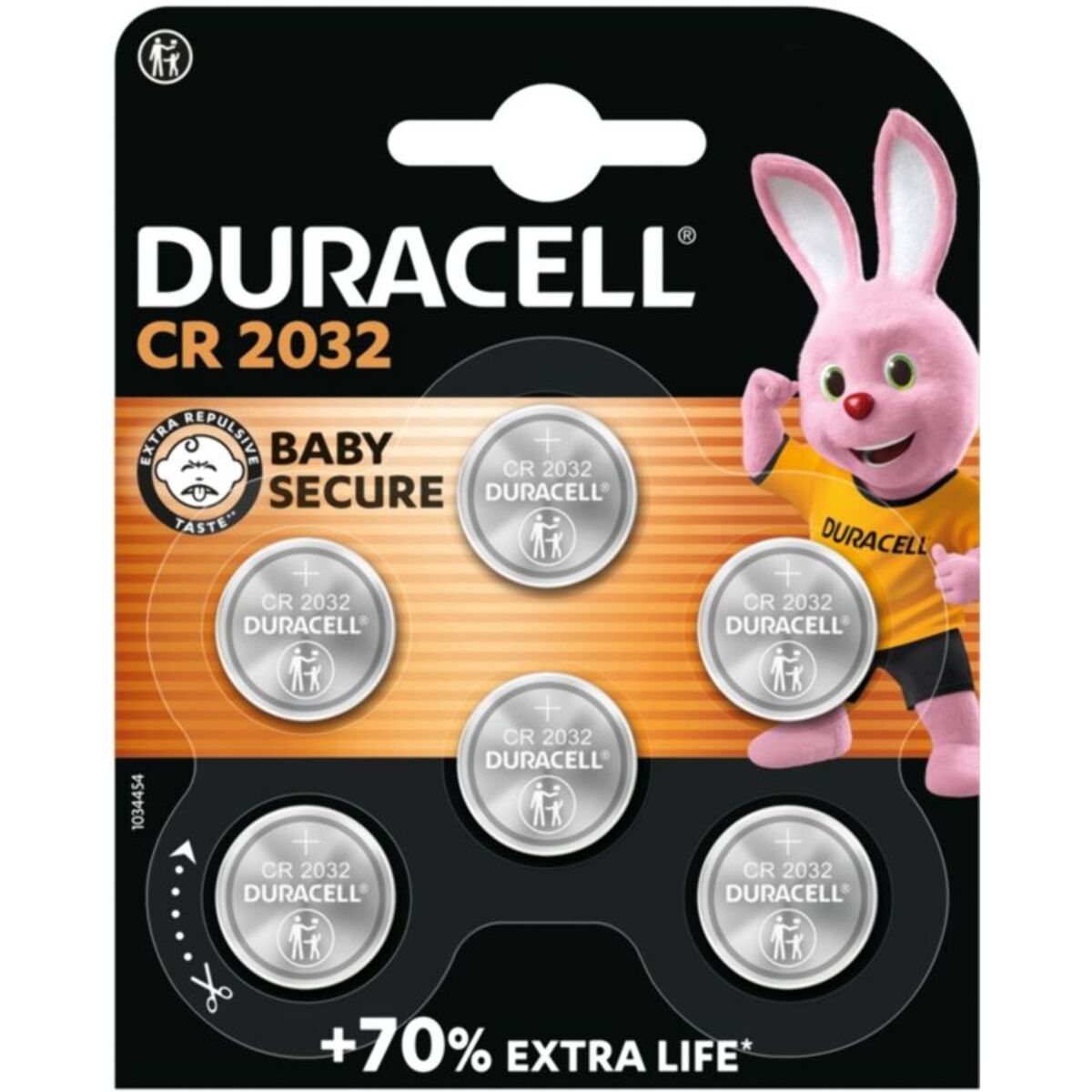 Pile DURACELL DL/CR 2032 x6