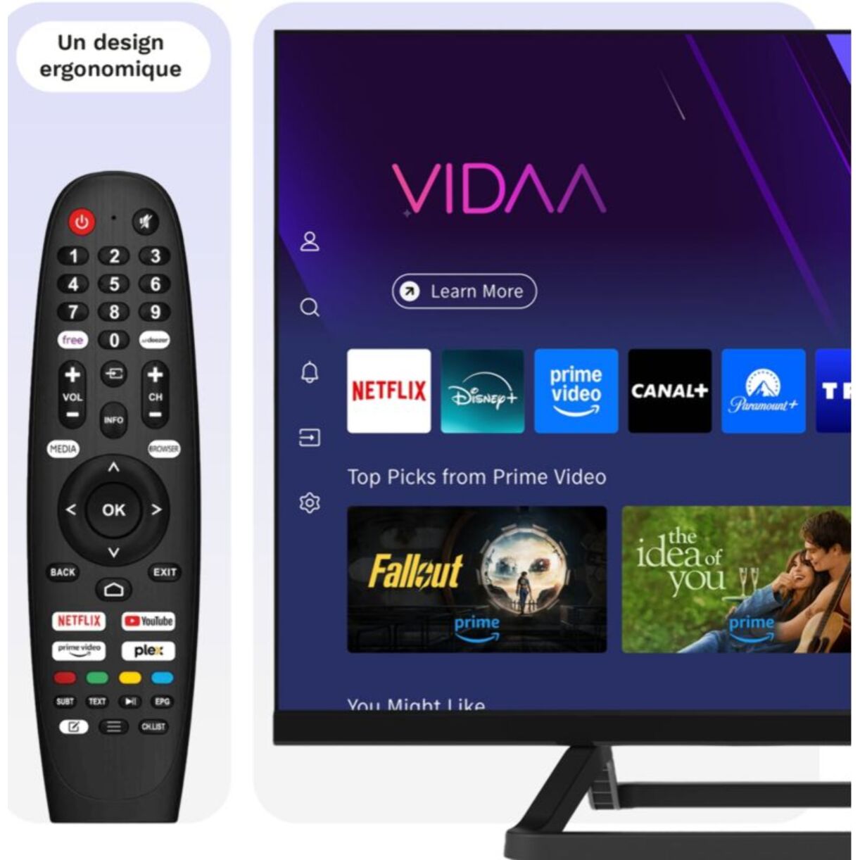 TV QLED ESSENTIELB 24DLED544 12V VIDAA
