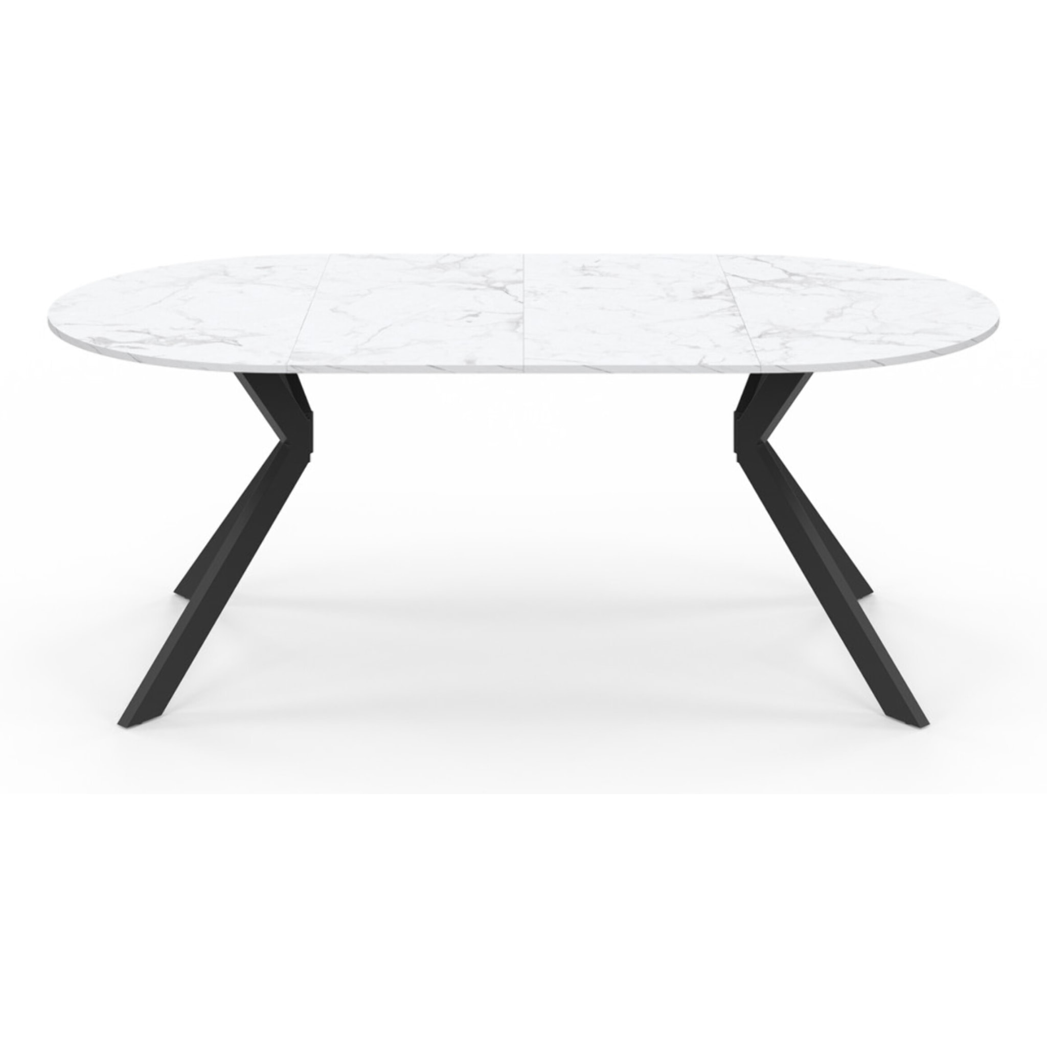 Table à manger extensible Spider 110-200cm effet marbre