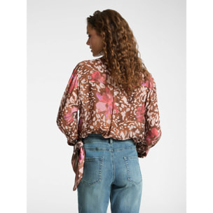 Elena Mirò - Camicia stampata - Marrone