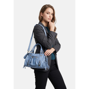 Borsa a spalla da donna - Modello Erisia - Vera pelle - 25.0 x 15.0 x 10.0 cm
