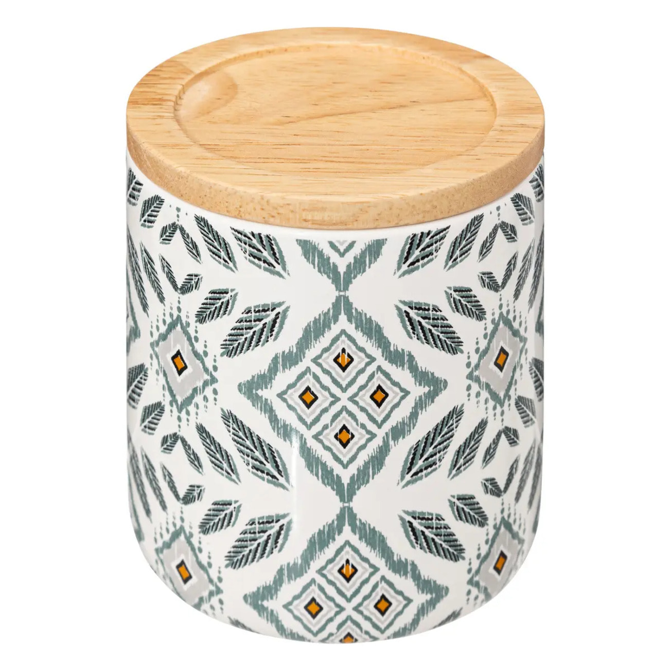 Pot à cotons blanc et gris "Hapache"