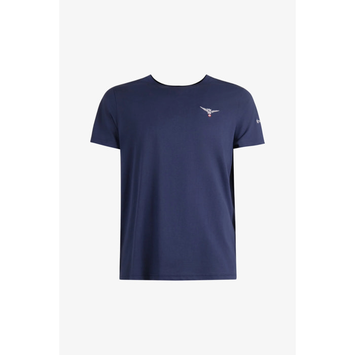T-shirt Esercito blu in cotone uomo
