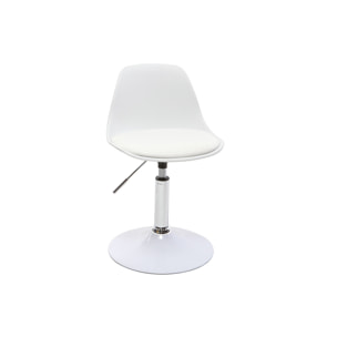 Chaise de bureau design enfant blanche STEEVY