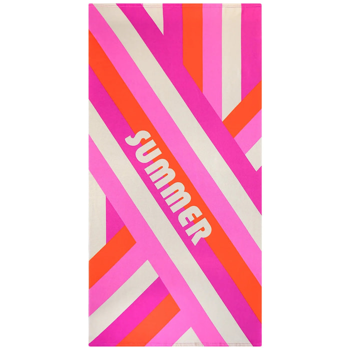 Serviette de plage microfibre enfant - Rauyre-Pop - 75x150cm - 220g/m²