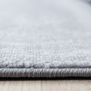 PLUS - Tapis à poils courts effet briques noir - PLU8007NOI