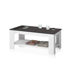 Mesa de centro elevable Ambit Blanco Artik (Blanco Mate) - Óxido