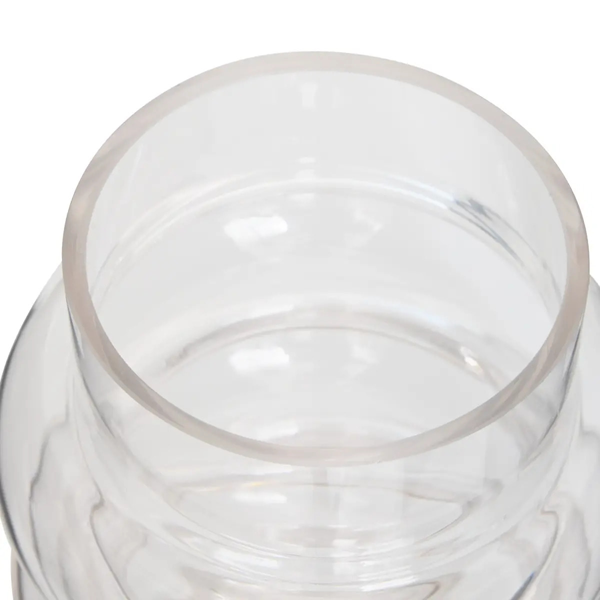 Vase Melty en Verre 14x14x20,5cm Transparent