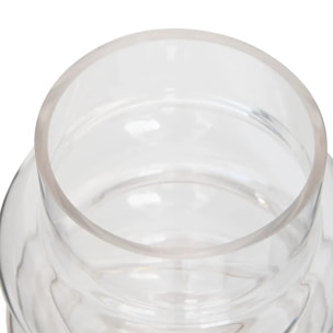 Vase Melty en Verre 14x14x20,5cm Transparent