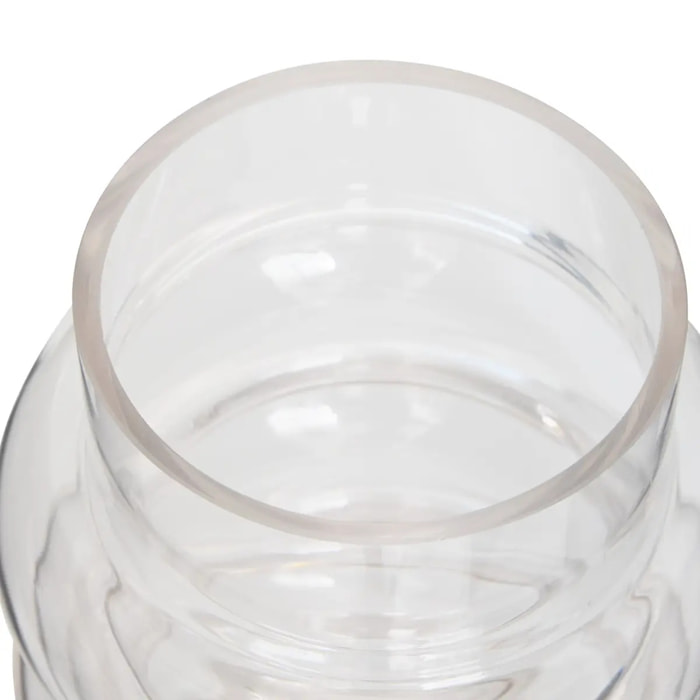 Vase Melty en Verre 14x14x20,5cm Transparent