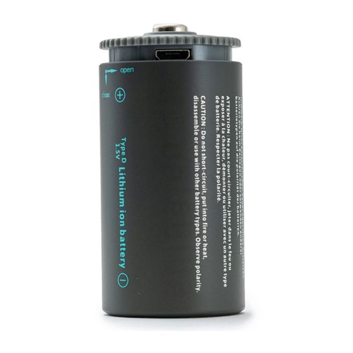 Pile rechargeable PALE BLUE USB D Cell (LR20)