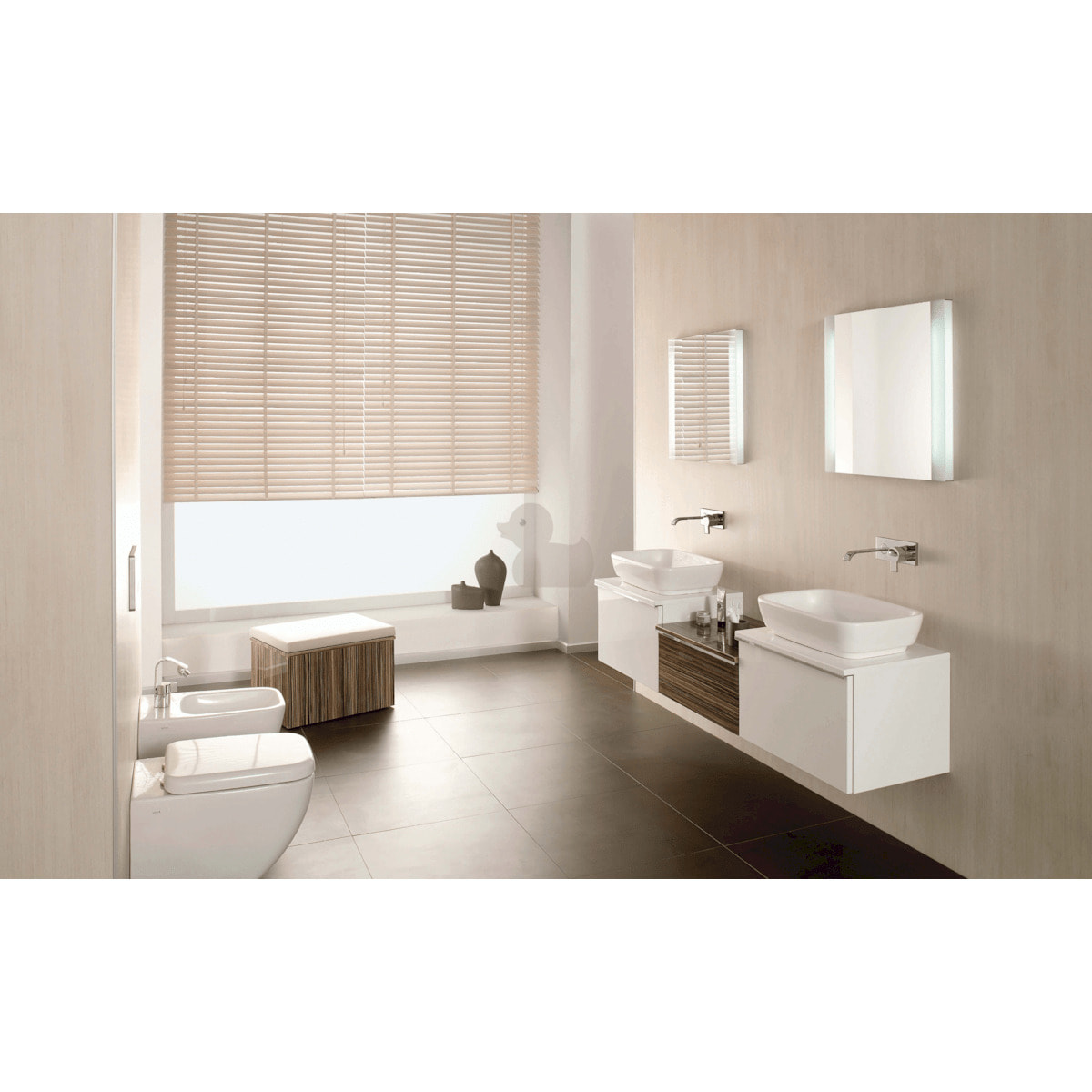 VitrA Shift vasque à poser 55x37,5 cm en céramique blanche, sans trou de robinetterie, sans trop-plein (4399-003-0016)