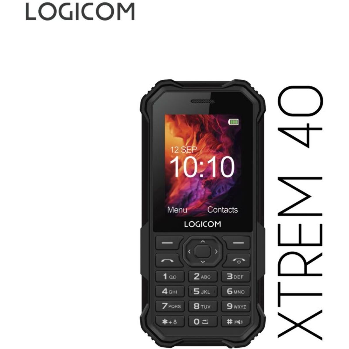 Téléphone portable LOGICOM Xtrem Noir 4G