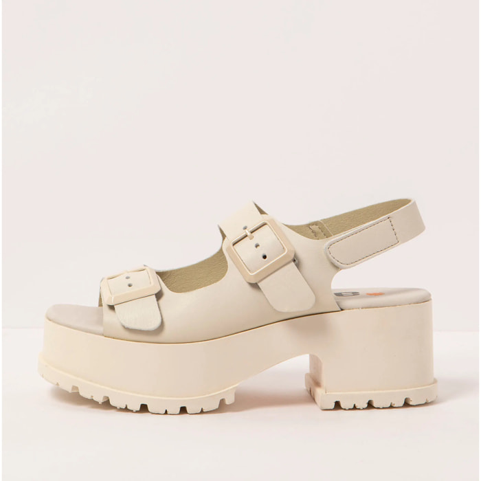 Sandalias con tacón 1821 NAPPA CREAM/ MANCHESTER color Cream