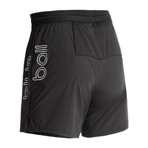 Shorts de entrenamiento negros antiadherentes de largo medio con calzoncillo integrado para correr todos los días en condiciones de calor