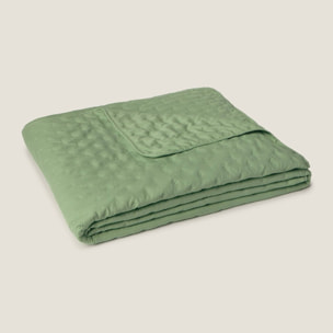 Colcha acolchada de microfibra Felson color verde claro Microfibra