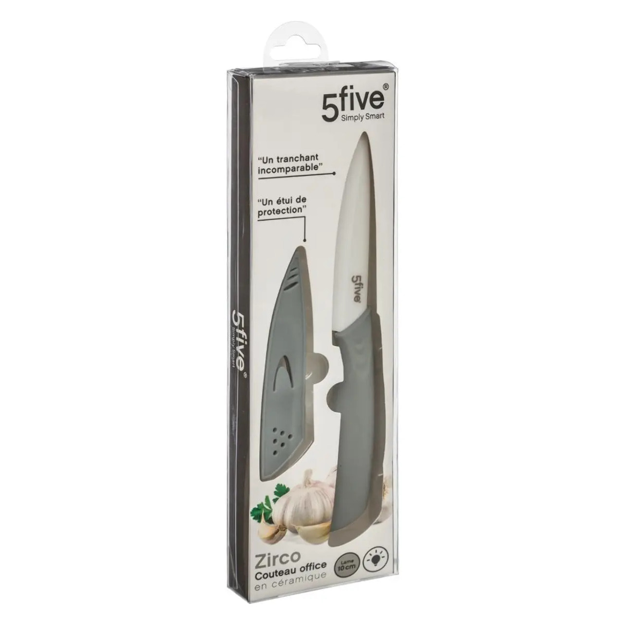 Couteau d'office céramique "Zirco" lame 10cm