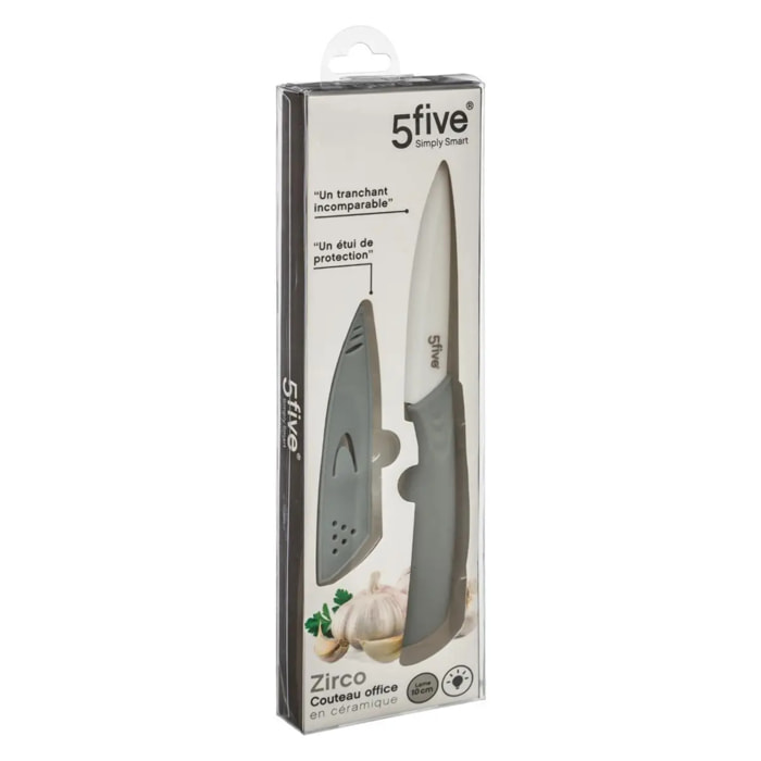 Couteau d'office céramique "Zirco" lame 10cm