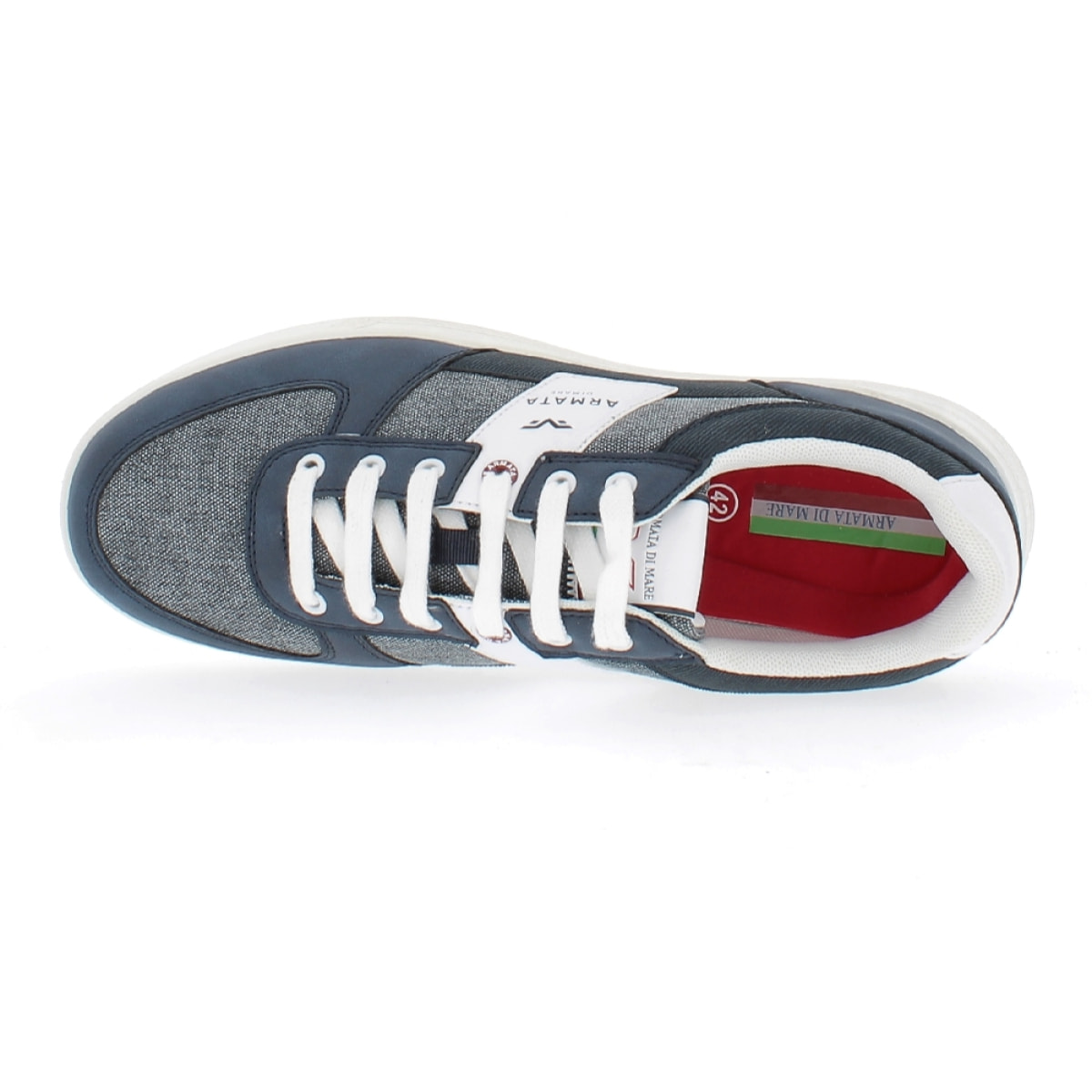 Armata di Mare Scarpe Uomo Sneakers Casual Stringate Basse con Soletta Rimovibile in Memory Foam AMU SS23D319 Navy