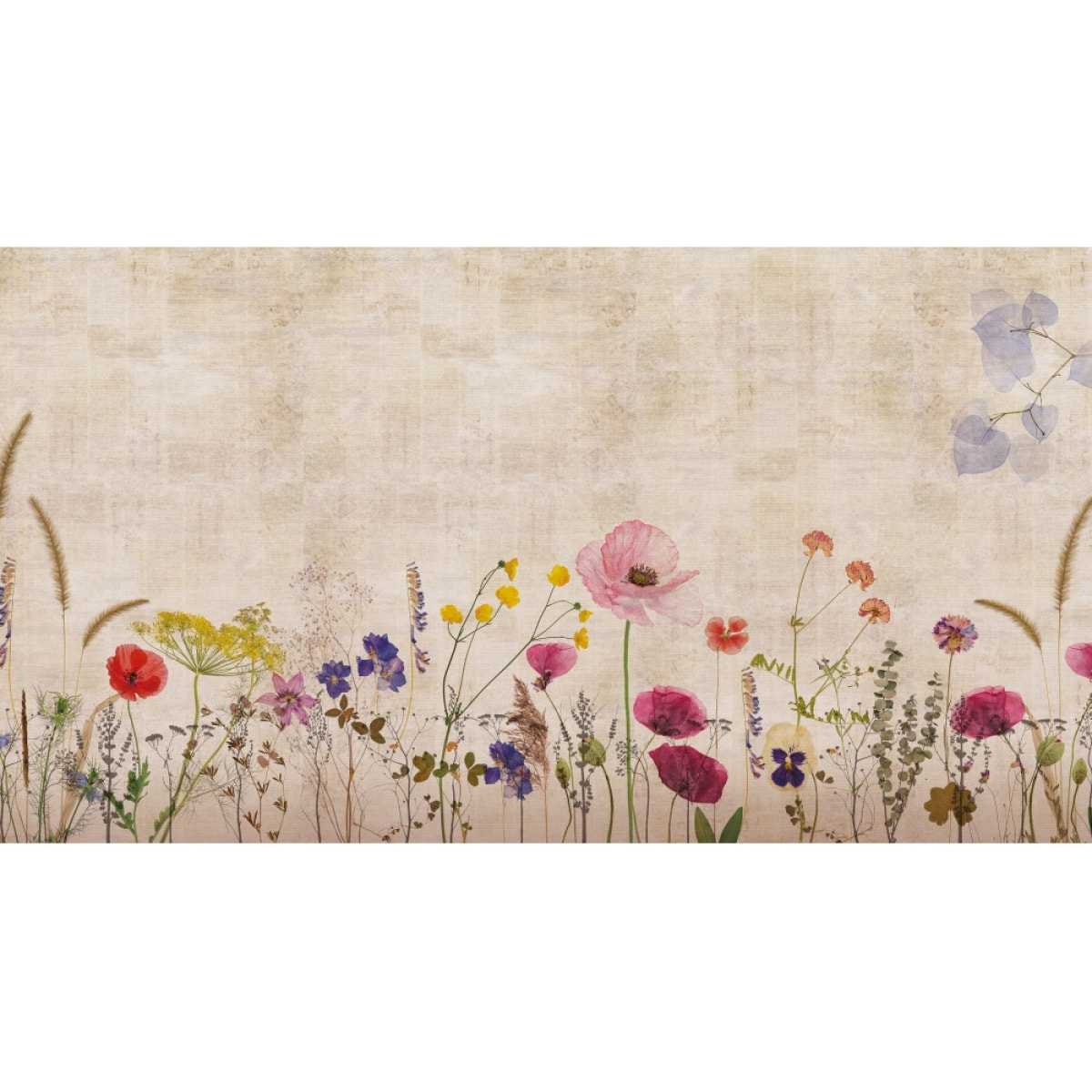 Papier peint panoramique Valensole Gardens Xxl - Un décor mural de 10 lés (480x260cm), créé et fabriqué en France