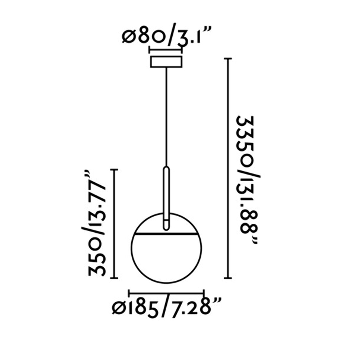 MINE Lampe suspension grise