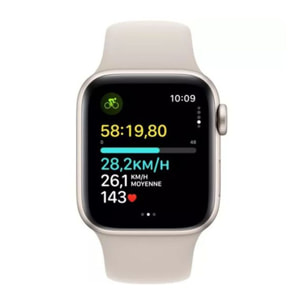 Montre connectée APPLE WATCH SE 44mm Lumière Stellaire S/M Cellular