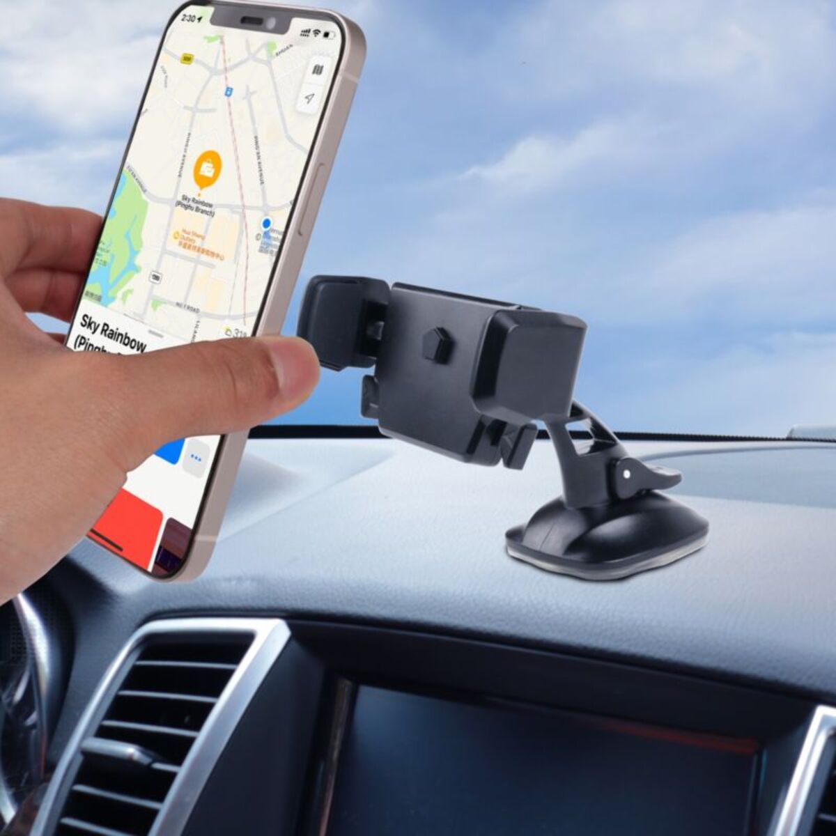 Support smartphone ESSENTIELB Voiture à machoire 3 en 1