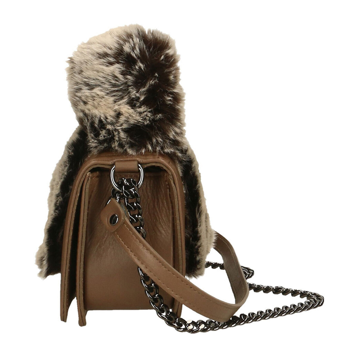Borsa a tracolla da donna In Vera pelle Made in Italy 24x14x9 cm