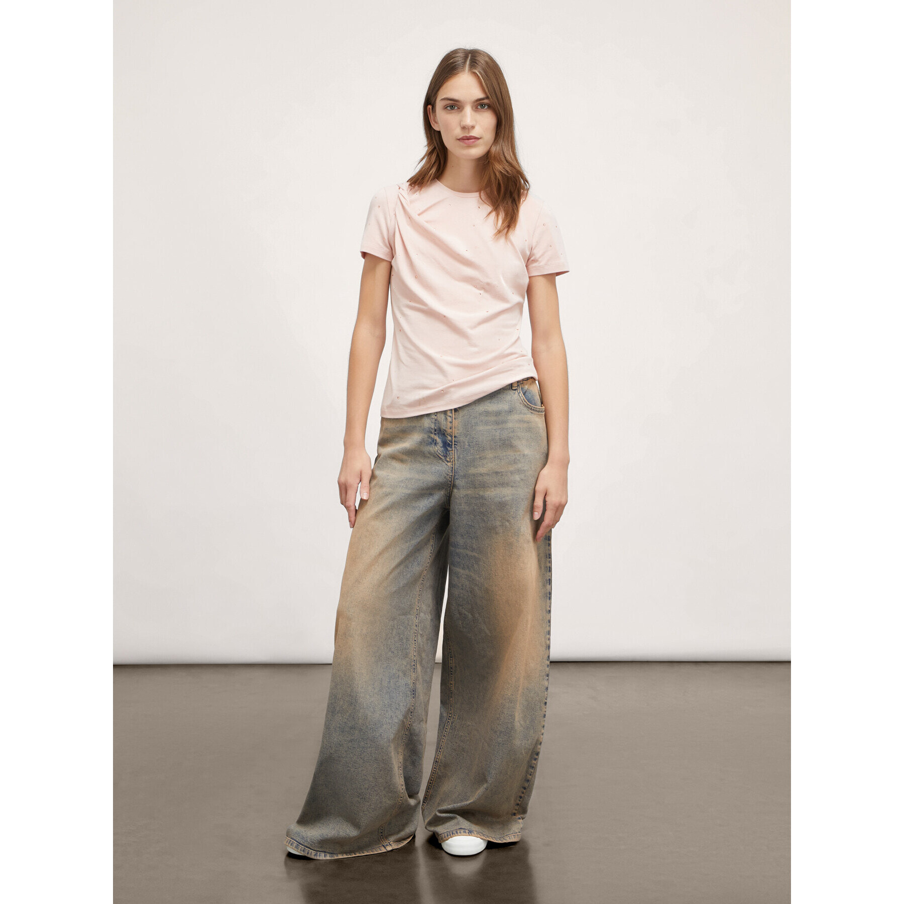 Motivi - camiseta llena de strass - Rosa