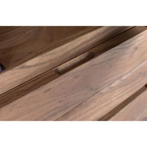 Vitrina de Madera de Acacia 60 Cm Estilo Rústico Moderno
