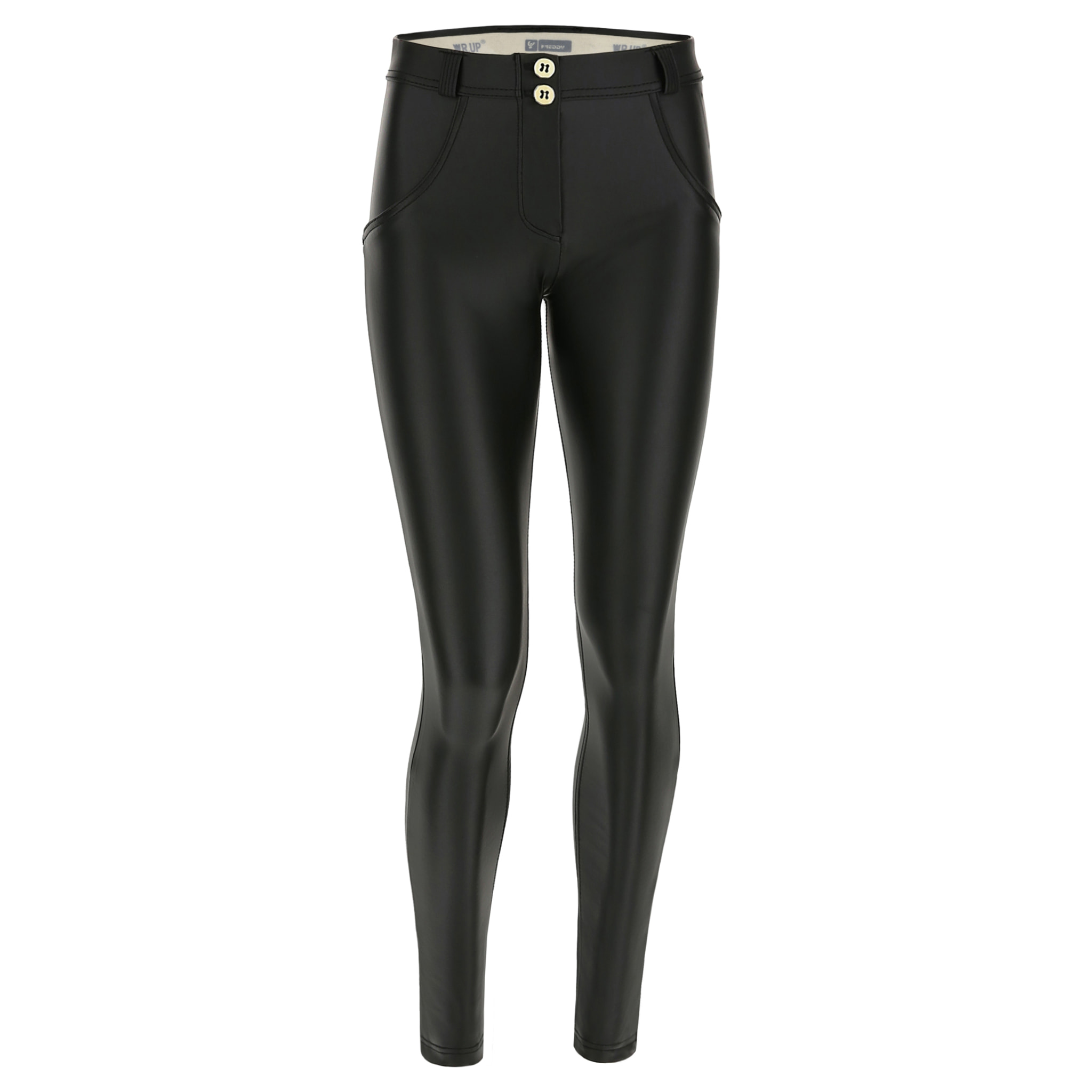 Pantaloni push up WR.UP® skinny in similpelle ecologica