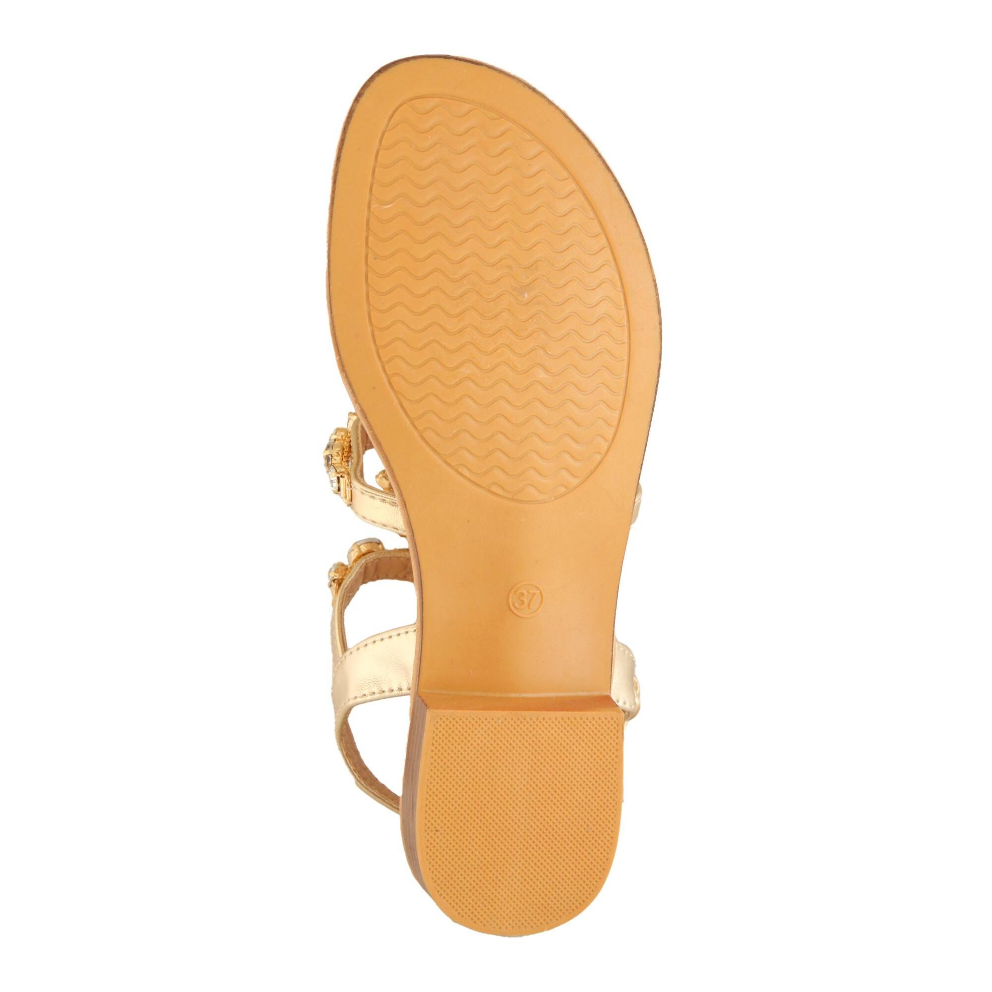 Sandali infradito con dettagli gioiello