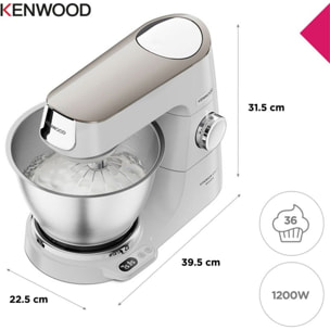 Robot pâtissier KENWOOD KVC65.009WH Titanium Chef Baker