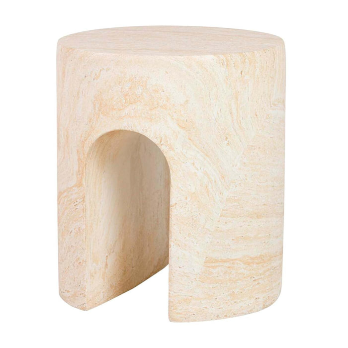 Mesa Auxiliar/taburete Marrón Sedit 41x41x47 Cm