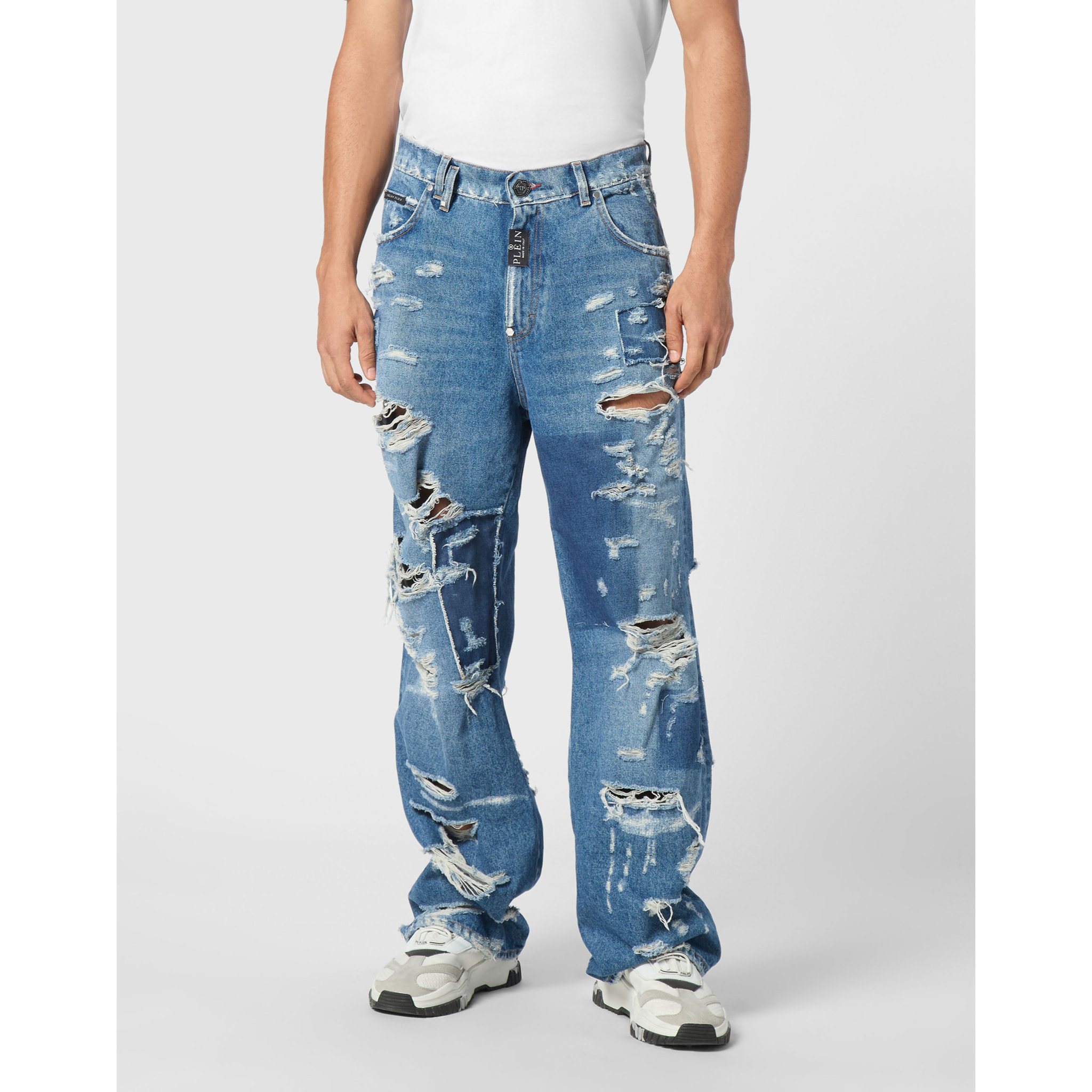PHILIPP PLEIN Pantalones cortos vaqueros
