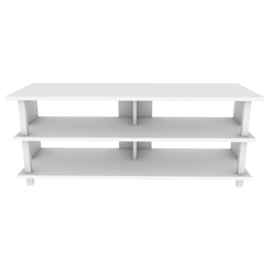 Mesa tv,100% tablero de aglomerado rechapado en melamina, color blanco